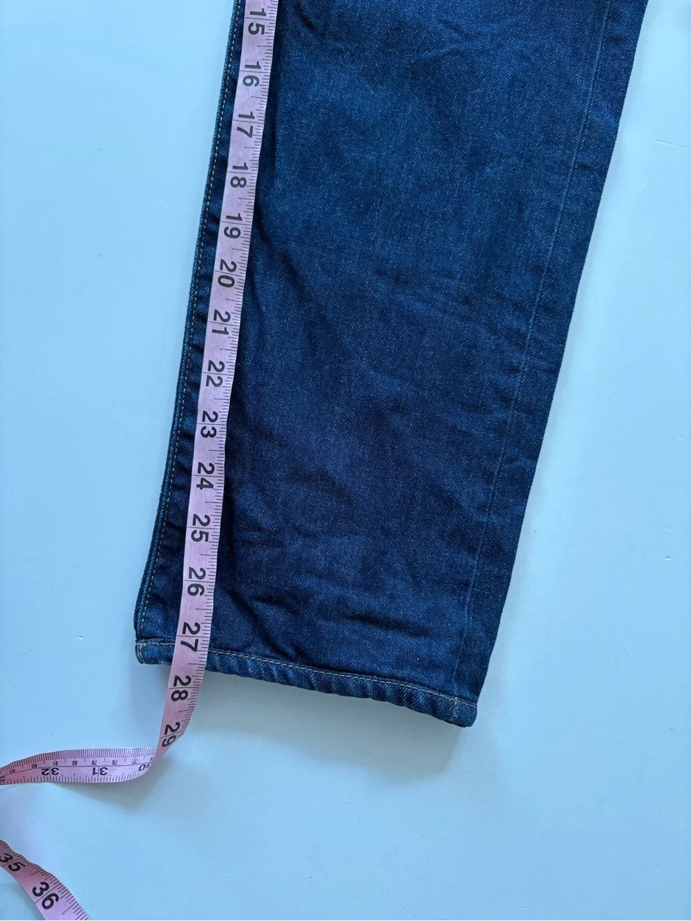 Todd Snyder || Slim Selvedge Jean in Rinse Wash Indigo Dark Blue 30x30